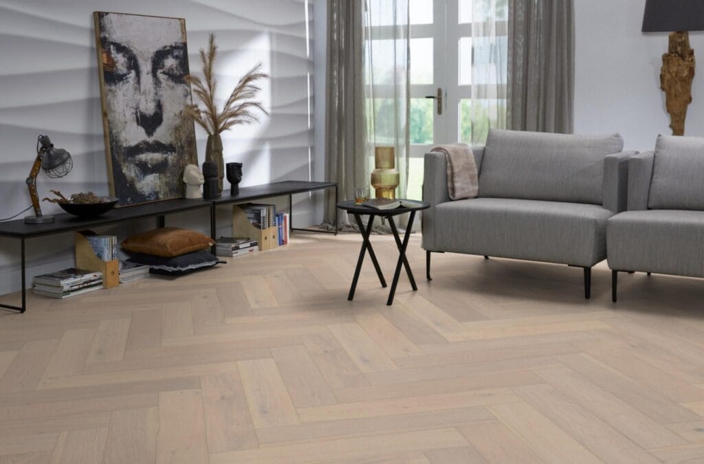 Floorlife Beverly Hills visgraat rustiek wit 4102