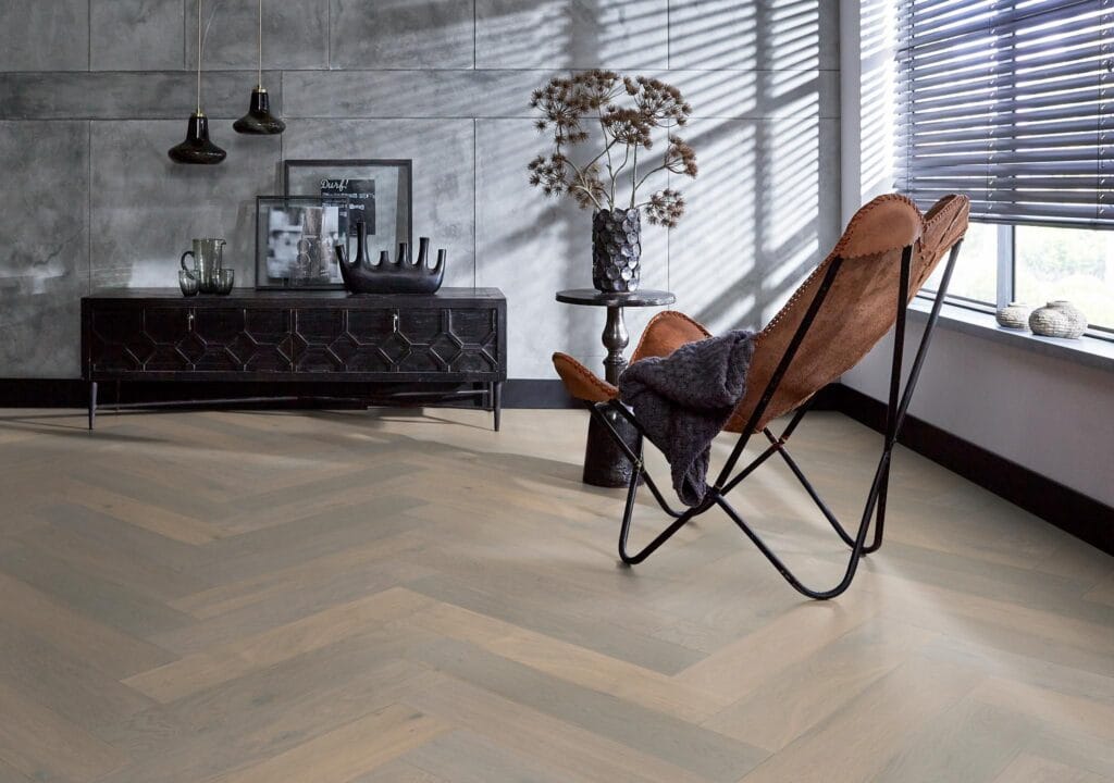 Floorlife Beverly Hills visgraat rustiek dubbel gerookt wit 4104