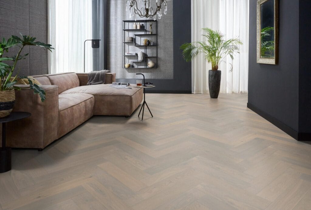 Floorlife Beverly Hills visgraat rustiek dubbel gerookt wit 4104