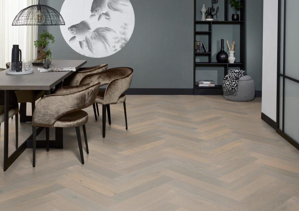 Floorlife Beverly Hills visgraat rustiek dubbel gerookt wit 4104