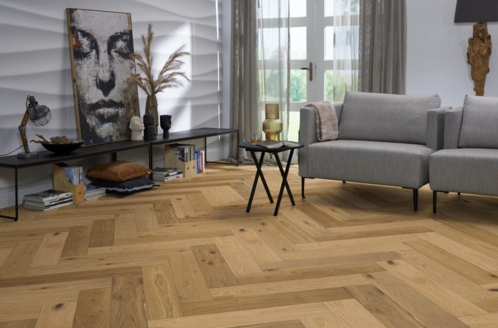 Floorlife Beverly Hills visgraat rustiek dubbel gerookt naturel 4103