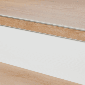 Stootbord pvc ral 9010 wit houtstructuur