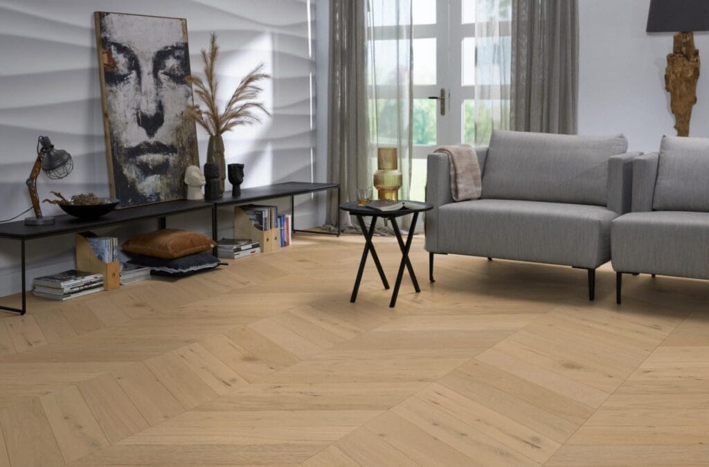 Floorlife Silver Lake hongaarse punt rustiek blank 7503