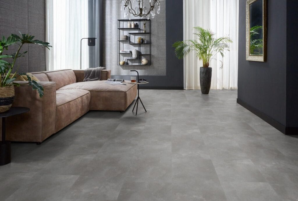 Floorlife Ealing dryback dark grey