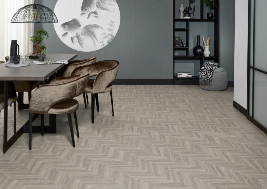 Floorlife YUP herringbone click SRC light grey