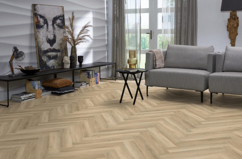 Floorlife YUP herringbone click SRC beige