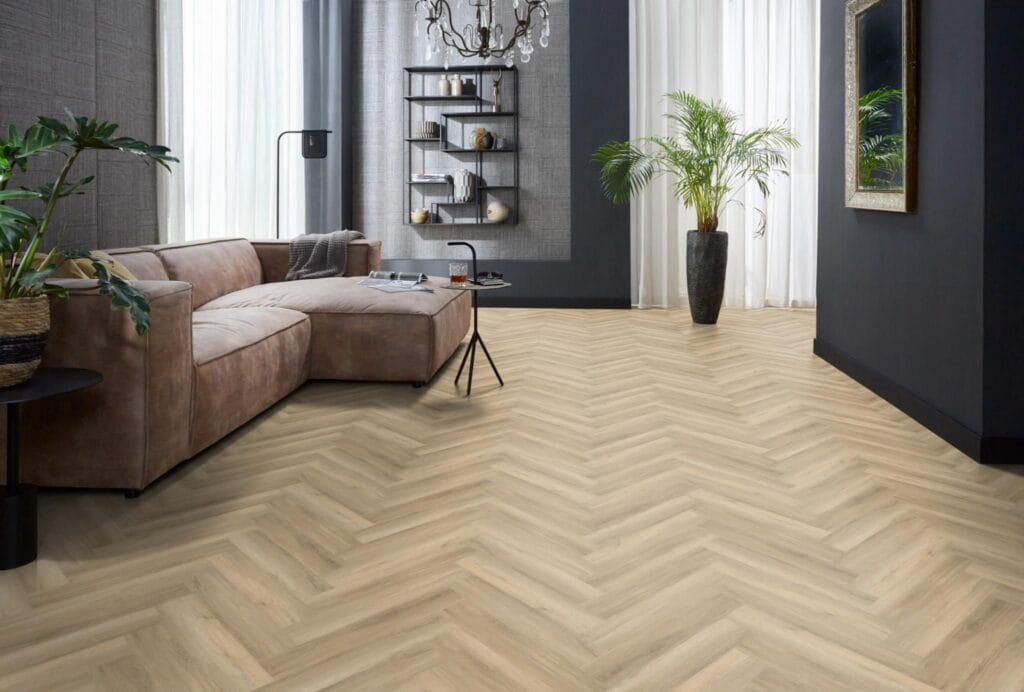 Floorlife YUP herringbone click SRC beige