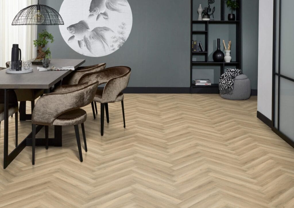 Floorlife YUP herringbone click SRC beige