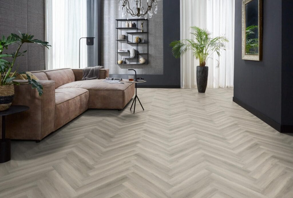 Floorlife YUP herringbone click SRC grey