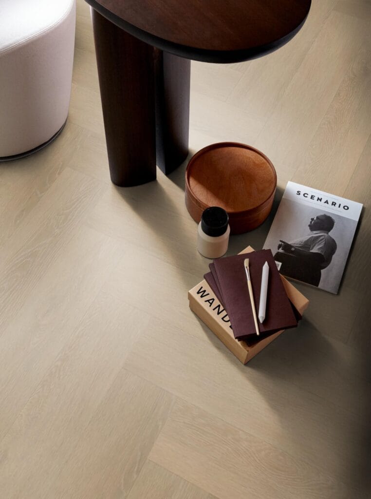 Floorlife Herringbone dryback warm natural