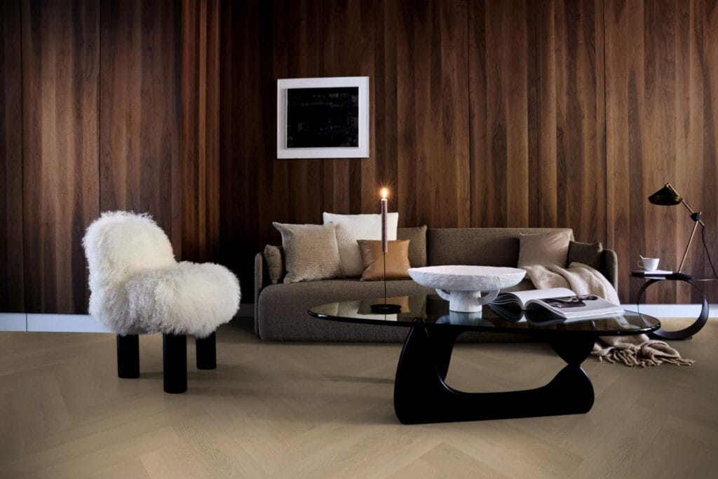 Floorlife Herringbone dryback warm natural