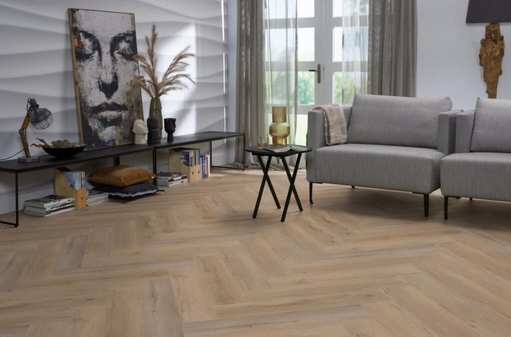 Floorlife YUP Leyton visgraat dryback natural oak