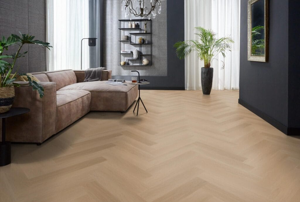Floorlife YUP Fulham visgraat dryback dark oak