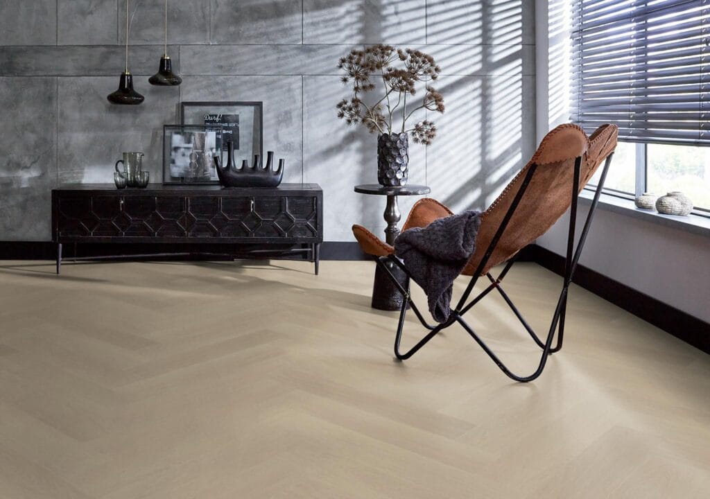Floorlife YUP Fulham visgraat dryback beige