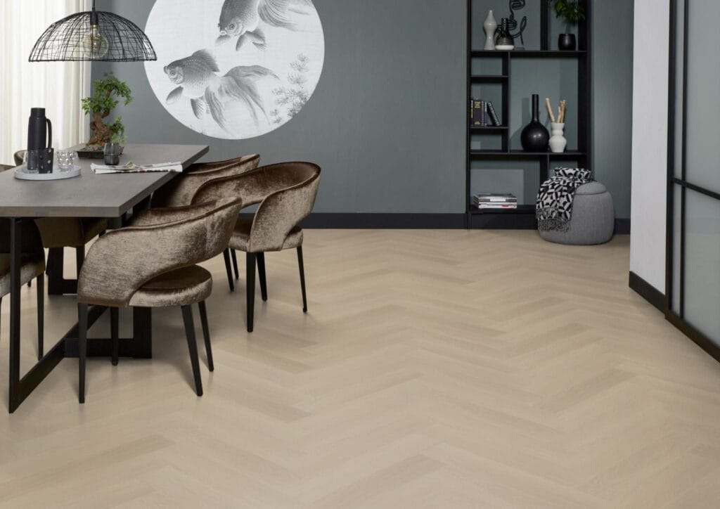 Floorlife YUP Fulham visgraat dryback beige