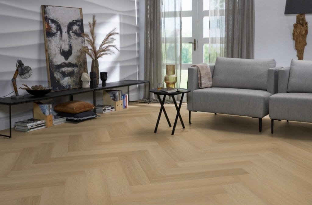 Floorlife YUP Fulham visgraat dryback warm oak