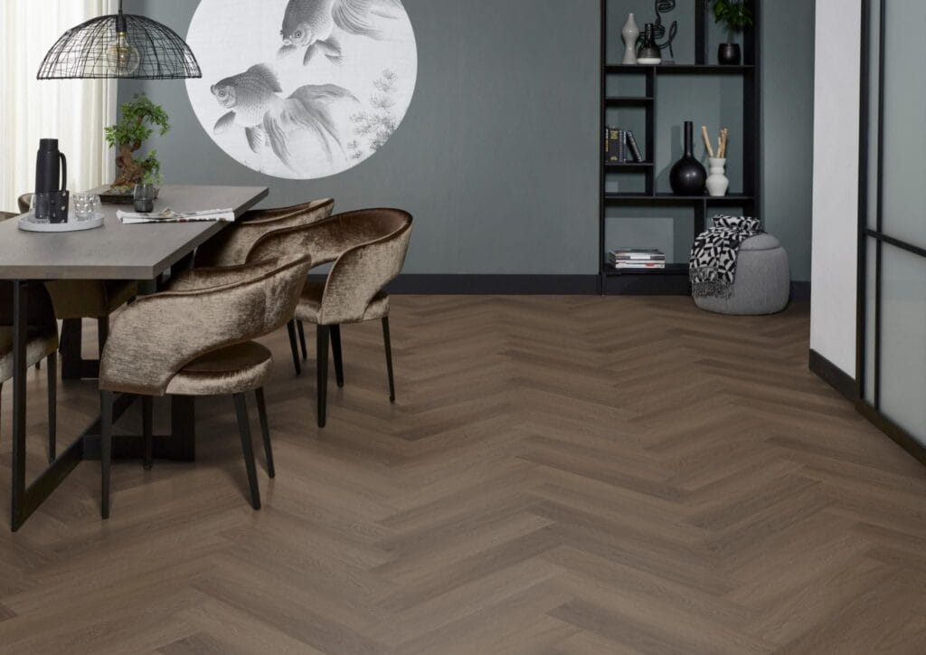 Floorlife YUP Fulham visgraat click SRC brown