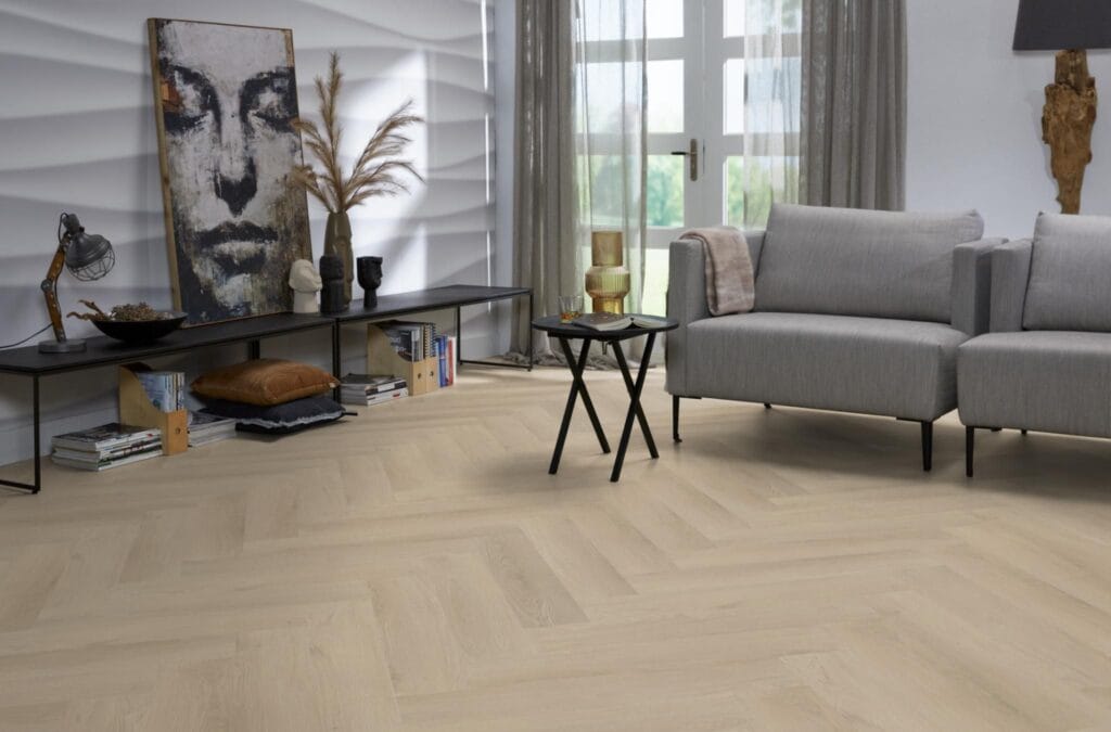 Floorlife YUP Merton visgraat click beige