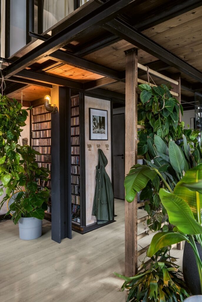 Geborstelde grijze eik