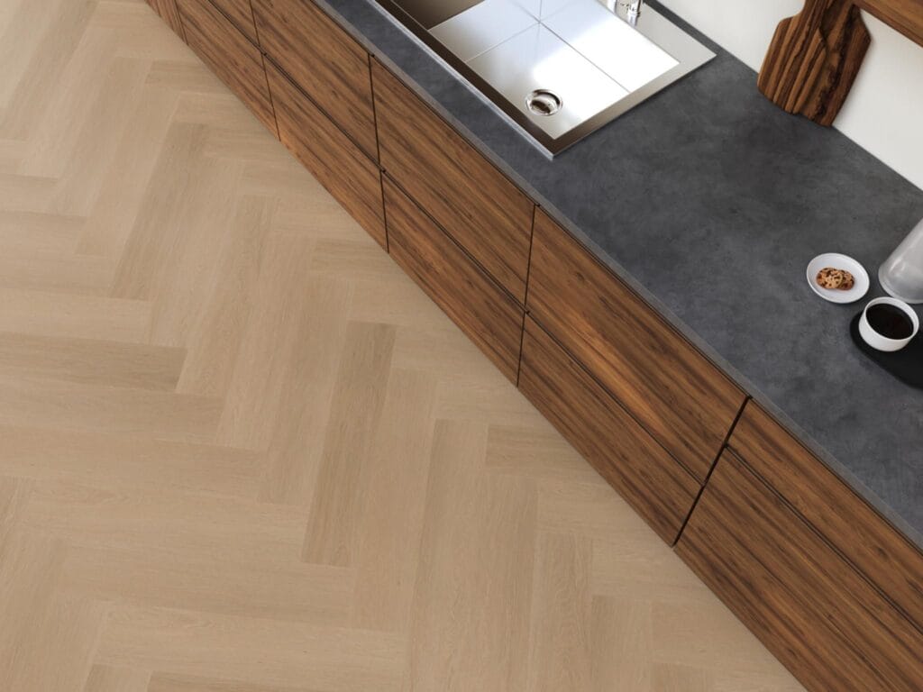 Floorlife YUP Fulham herringbone click SRC dark oak