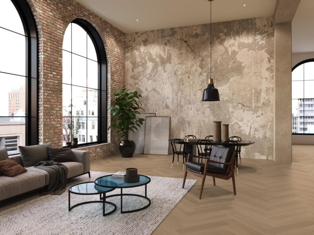 Floorlife YUP Fulham herringbone click SRC dark oak