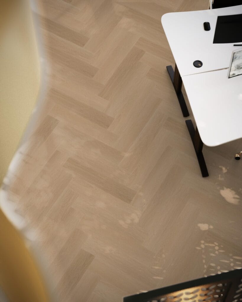 Floorlife YUP Fulham herringbone click SRC dark oak