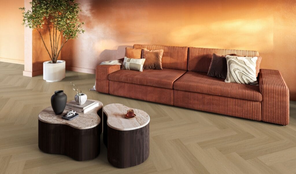 Floorlife YUP Fulham herringbone click SRC warm oak