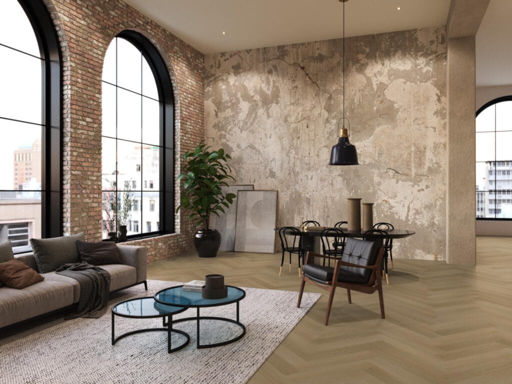 Floorlife YUP Fulham herringbone click SRC warm oak