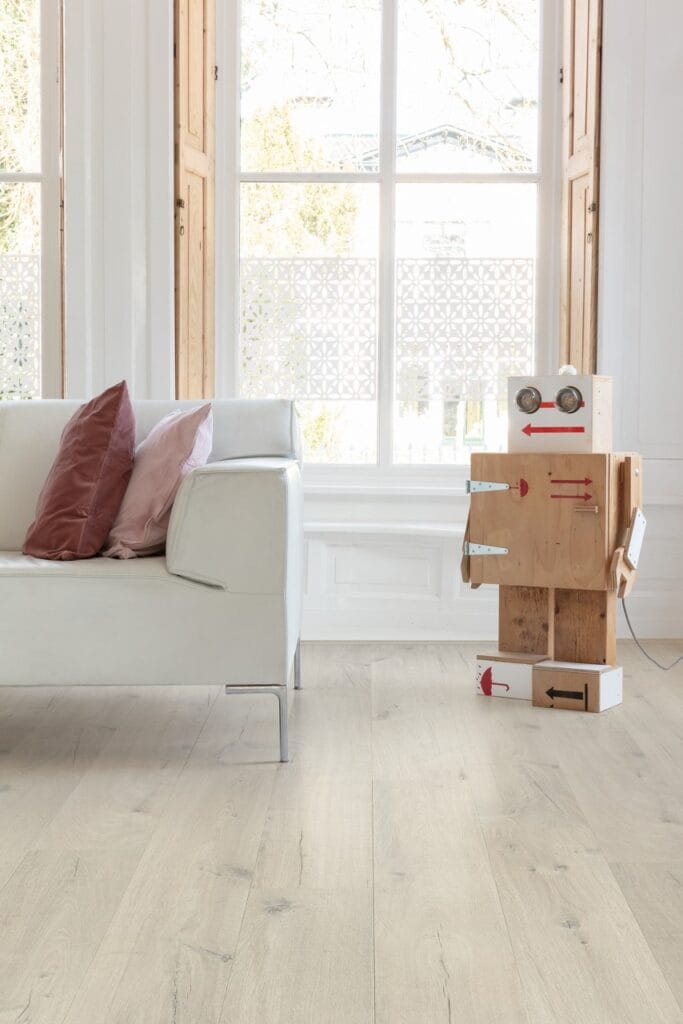 Quick-step Katoen eik wit blos