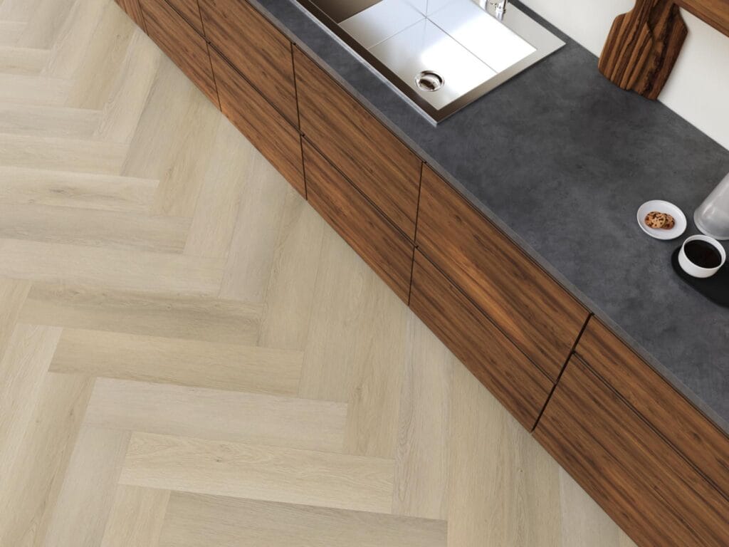 Floorlife YUP Mayfair herringbone click SRC light oak