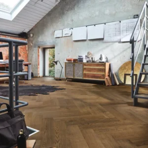 Floer Hybride Hout - Warmbruin Eiken Visgraat
