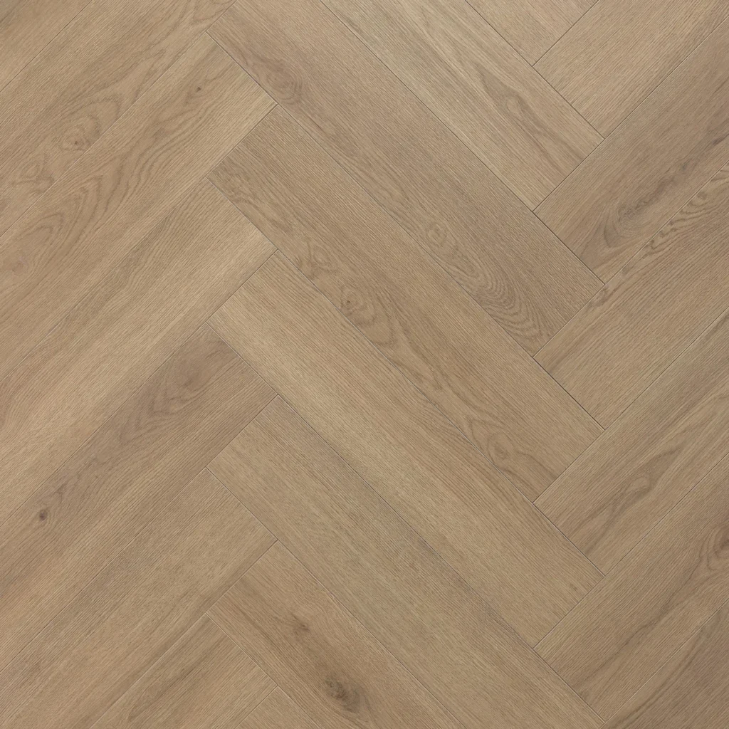 Floer Hybride Laminaat Visgraat - Grijsbeige Eiken