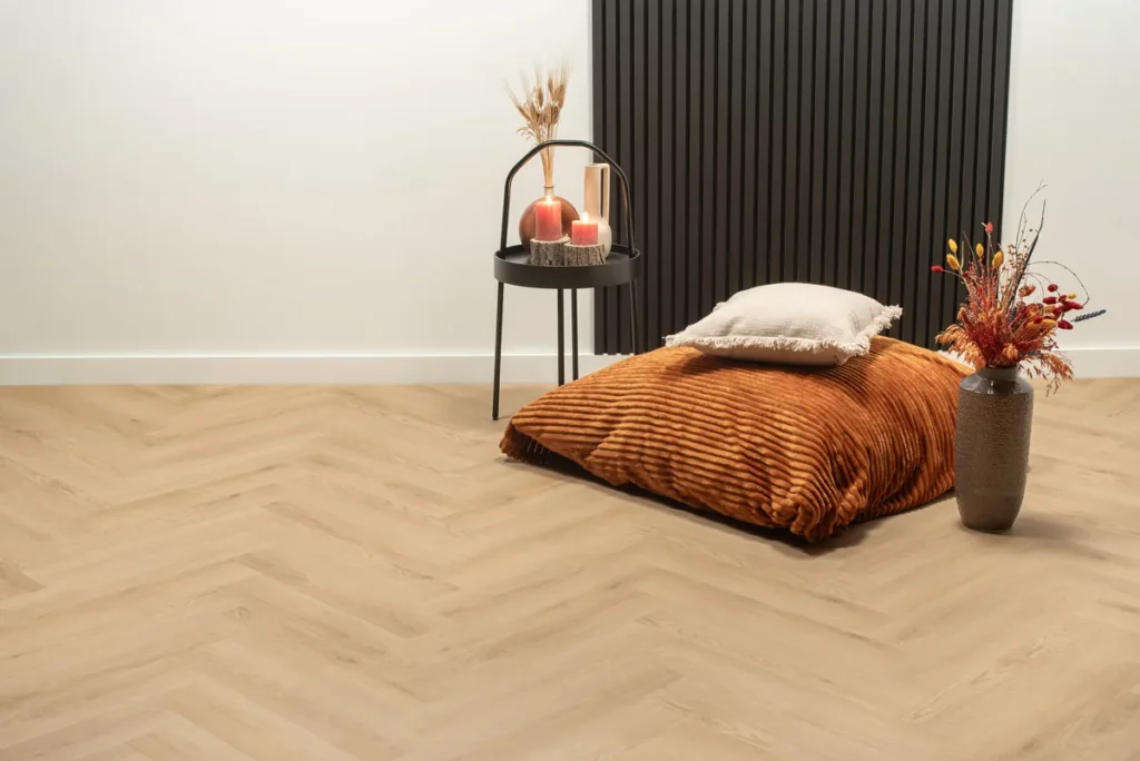 Floer Visgraat PVC - Natuur Eiken