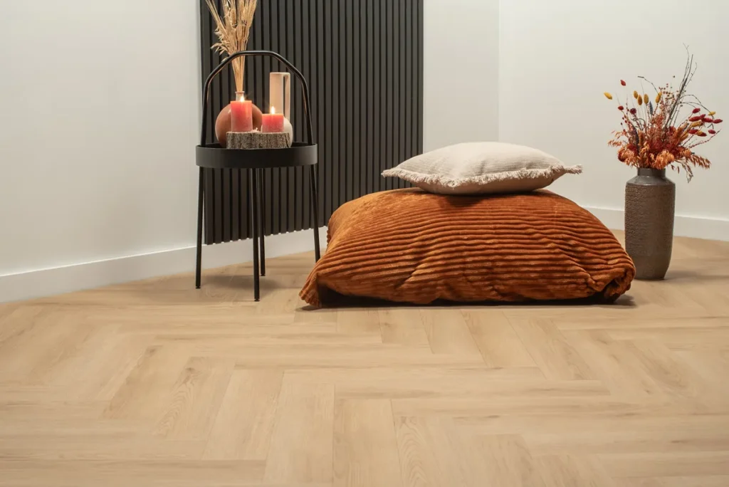 Floer Visgraat PVC - Natuur Eiken